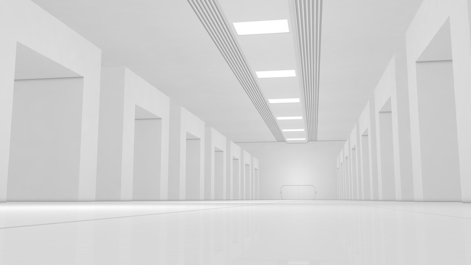 Sci Fi Warehouse 3D model_3