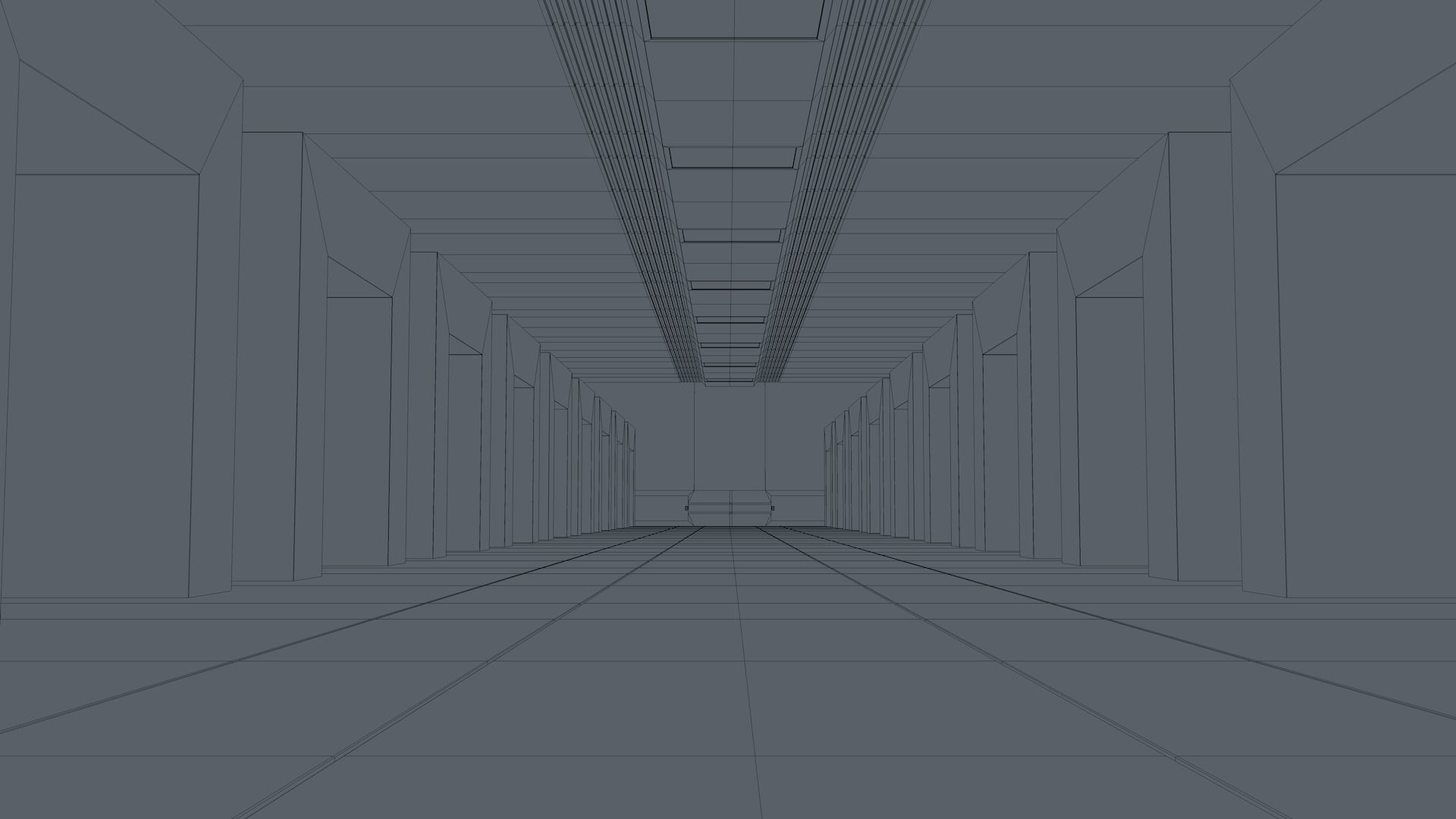 Sci Fi Warehouse 3D model_9