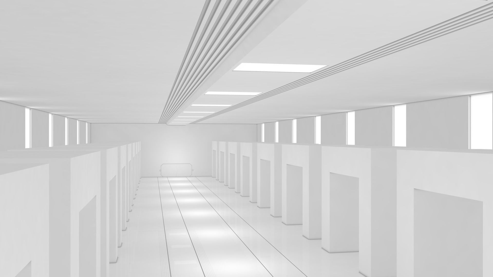 Sci Fi Warehouse 3D model_4
