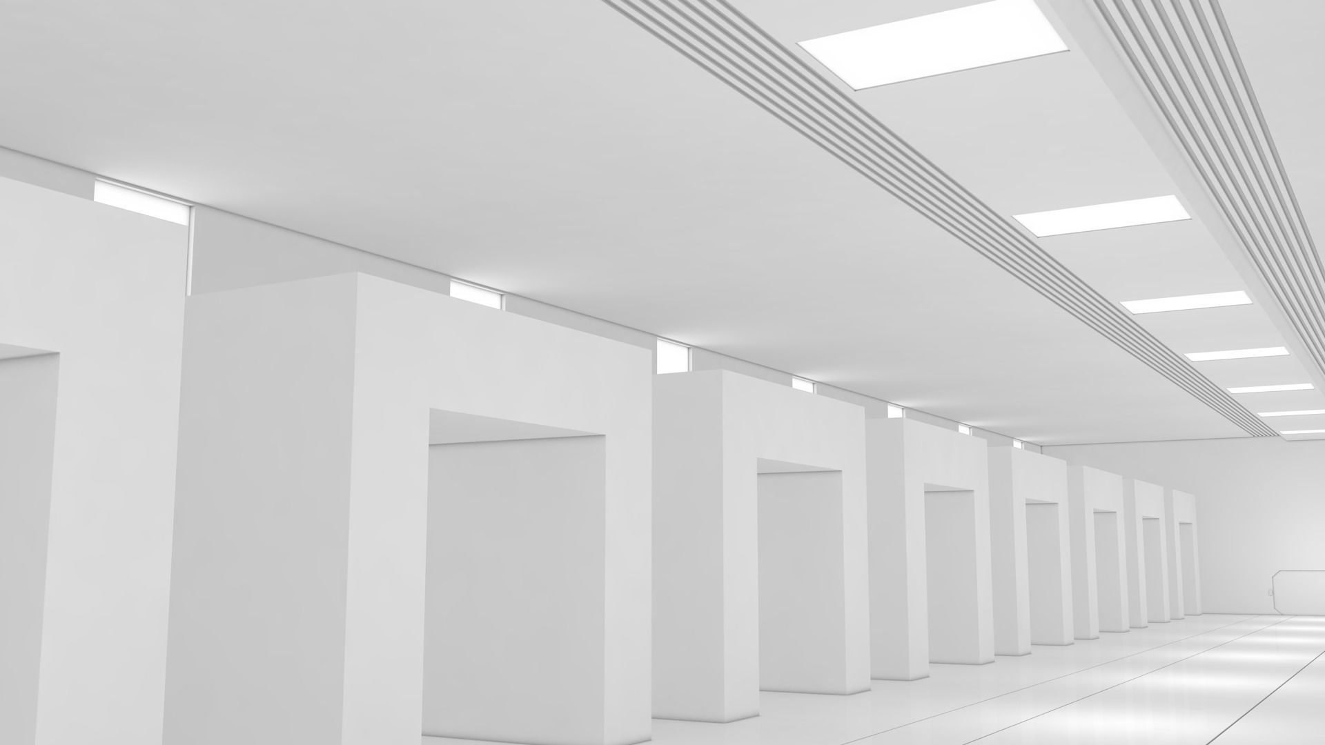 Sci Fi Warehouse 3D model_2