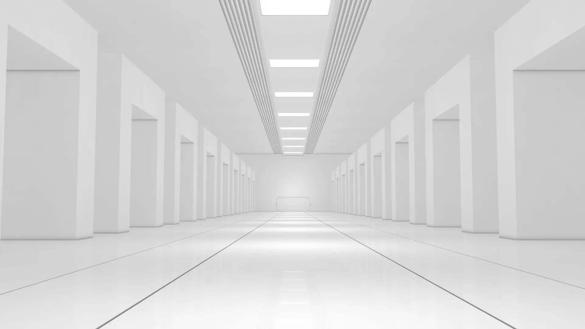 Sci Fi Warehouse 3D model_0