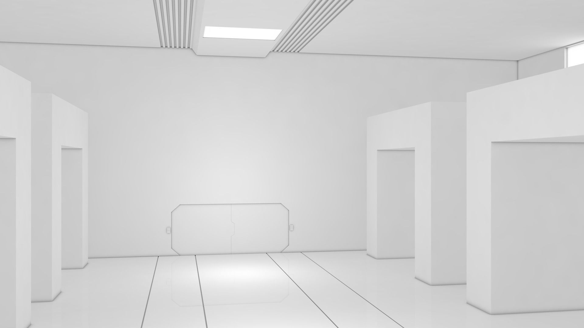 Sci Fi Warehouse 3D model_1