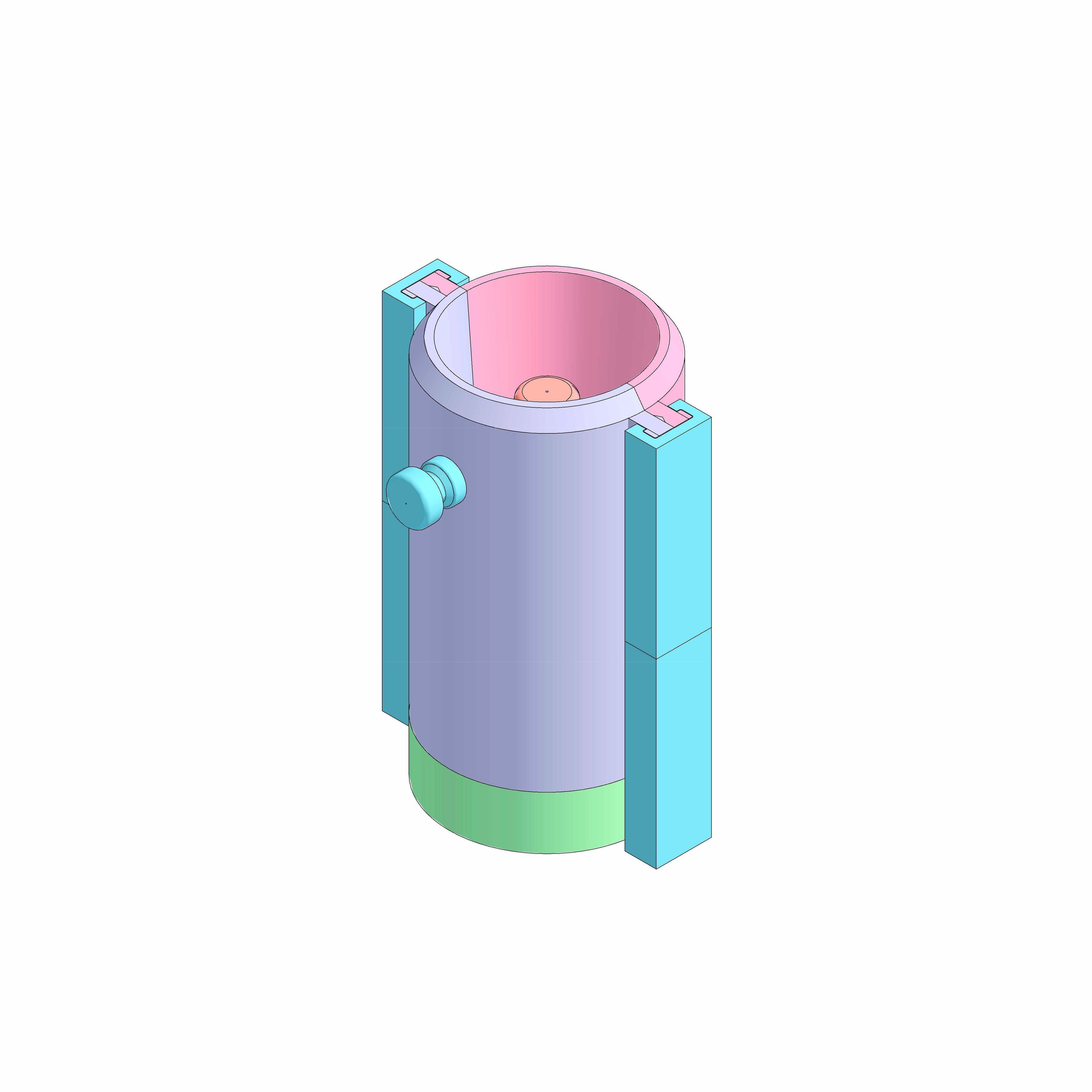 Concrete Lamp Mold Kairos Digital 3D File  3D print model_2