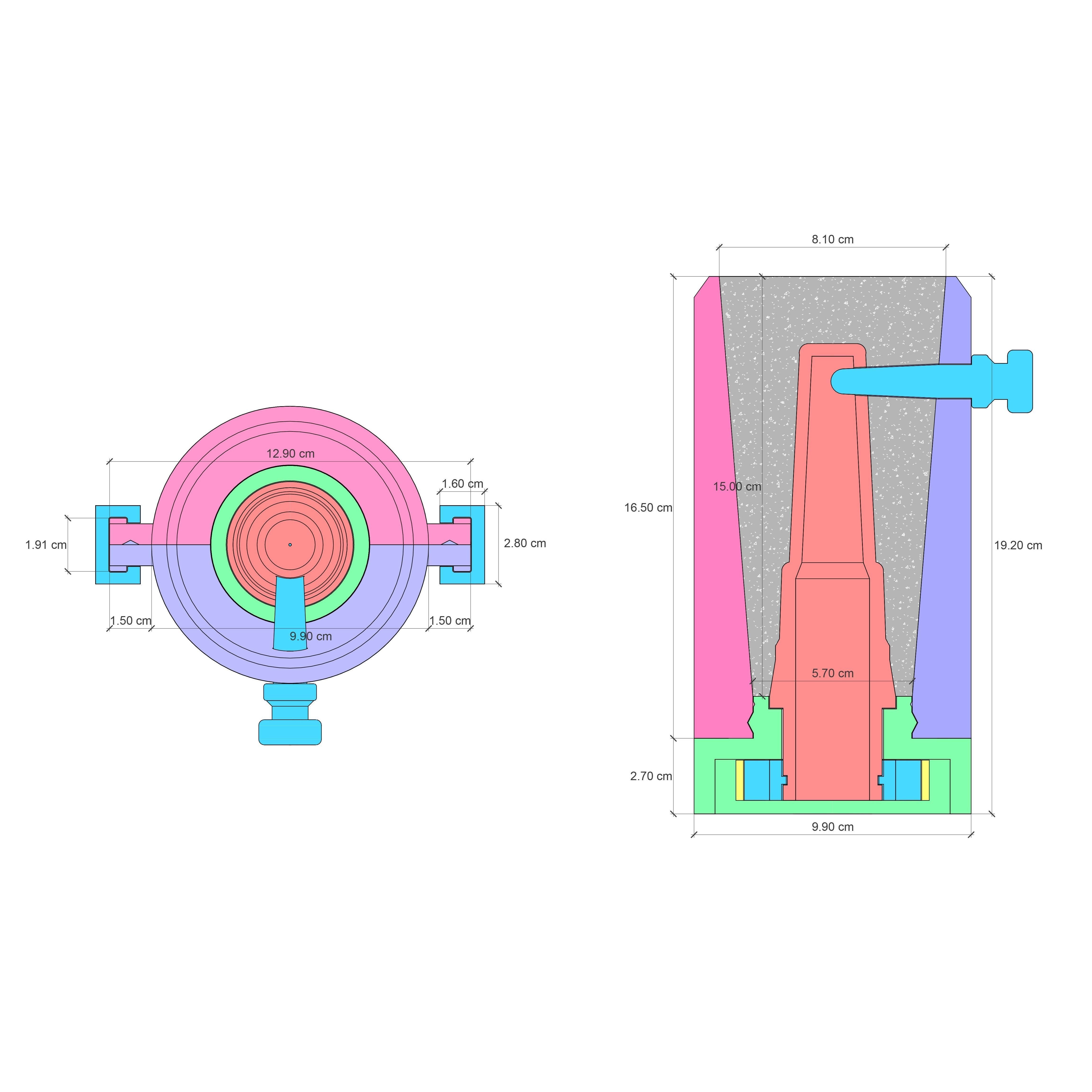 Concrete Lamp Mold Kairos Digital 3D File  3D print model_4