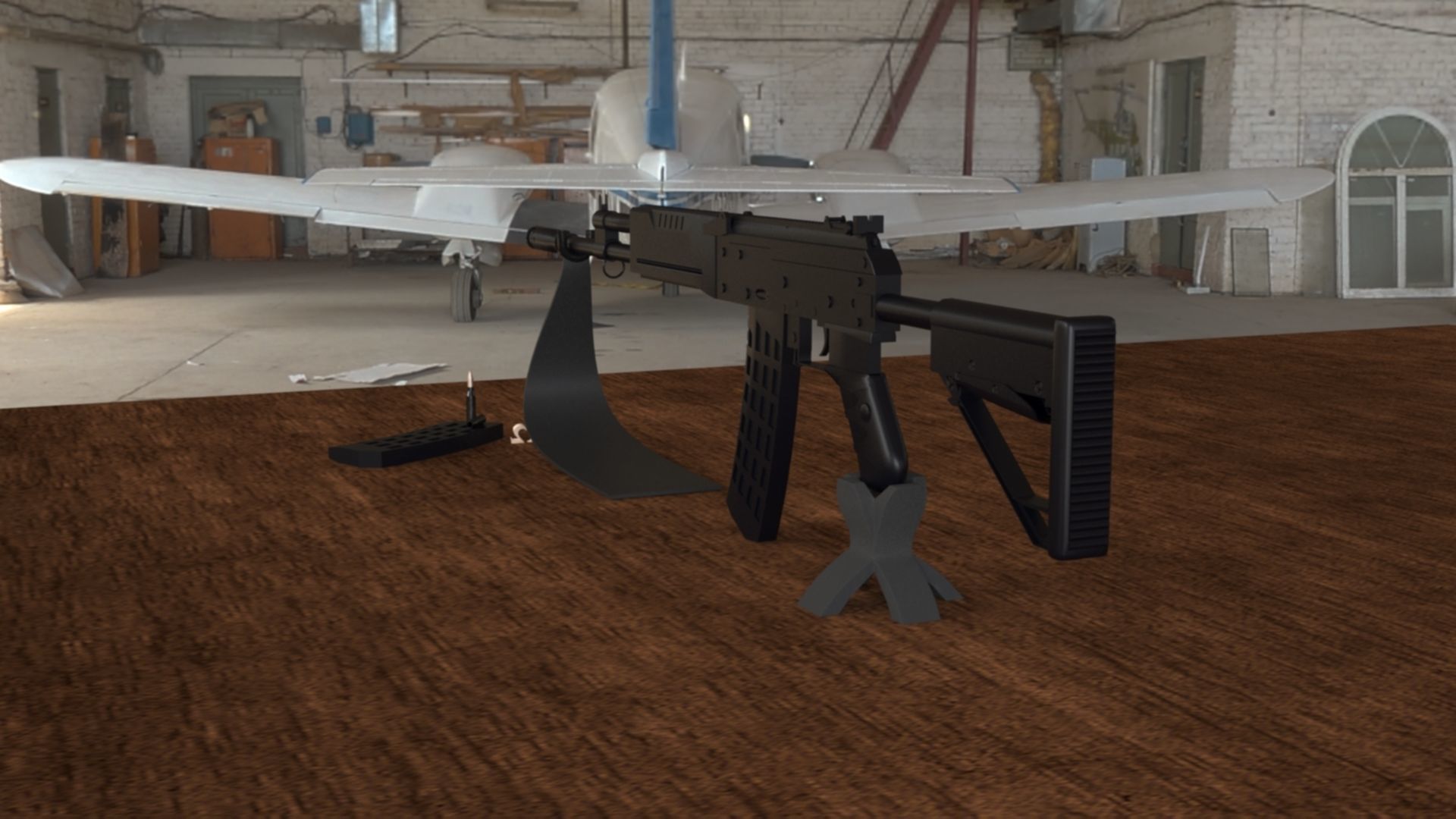 Russian AK-12 Assault Rifle 3D Model Low-poly 3D model_10