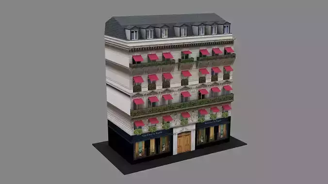 Typical Parisian Apartment Building 04