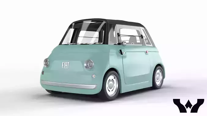 Fiat Topolino 2024 3D model