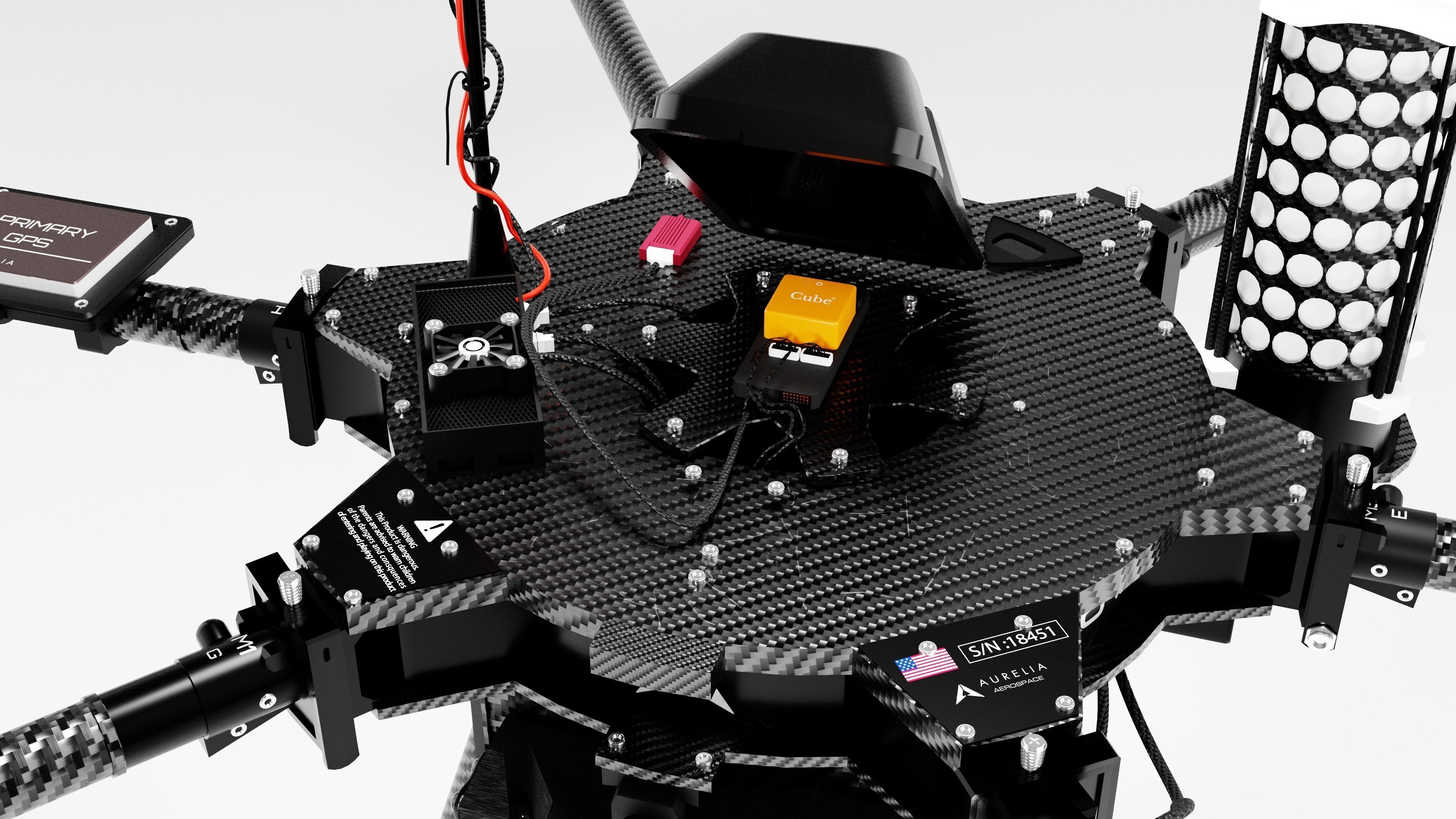 Aurelia X6 v2 Pro Drone 3D model_2