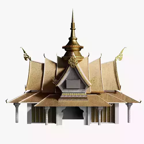 Thai Temple 3D model