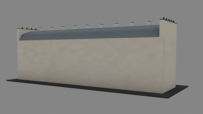 Typical Parisian Apartment Building 09 Low-poly 3D model 6