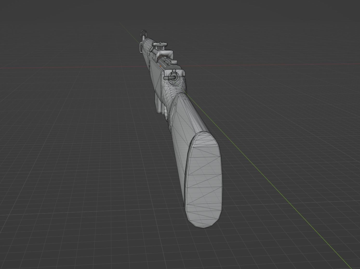 Gewehr 43 Low-poly 3D model_5