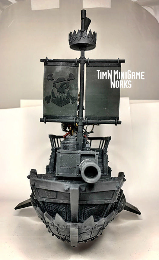 Space Orc Pirate Battle Krooza 3D print  for tabletop wargames 3D print model_6