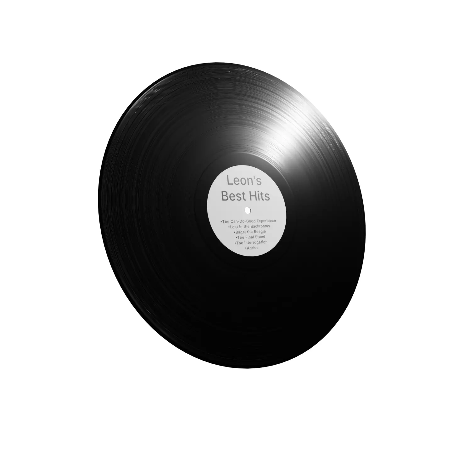 Vinyl Record Low-poly 3D model