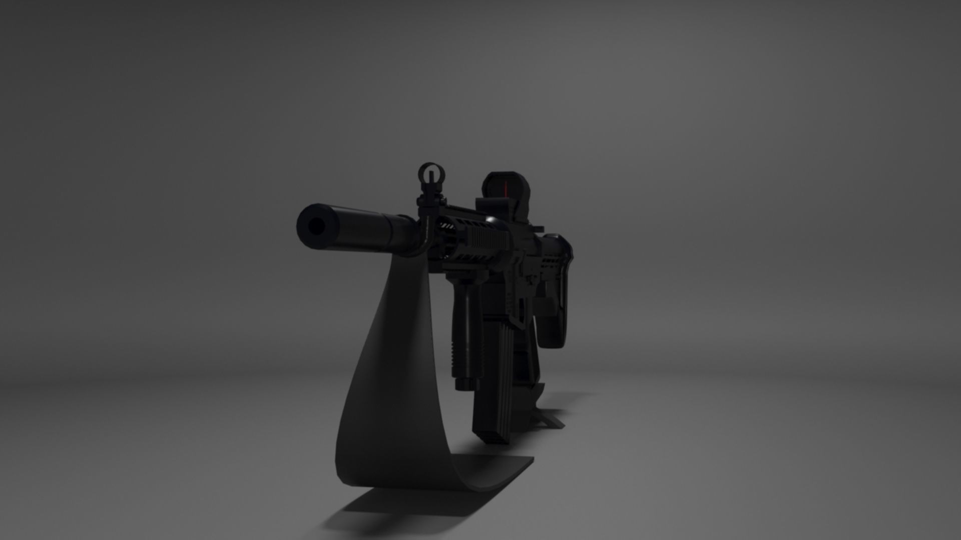 High-Quality M4A1 Assault Rifle 3D Model Low-poly 3D model_15