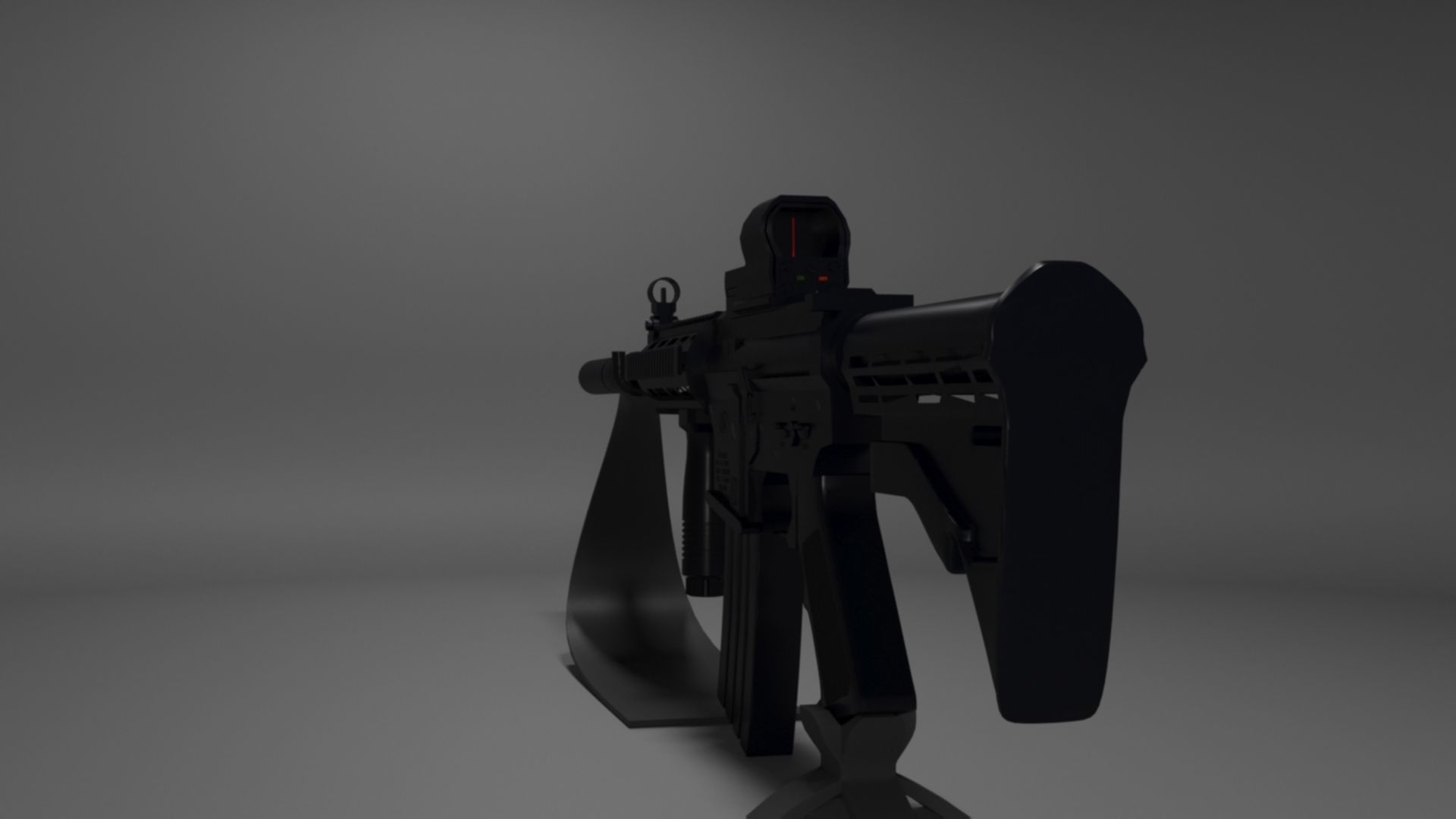 High-Quality M4A1 Assault Rifle 3D Model Low-poly 3D model_24
