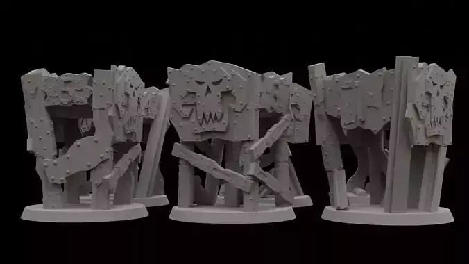 Deathskulls Ork OBJ Marker for 10th JUST ADD GROTS