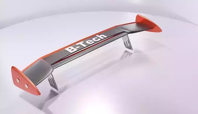 Spoiler Tuning for Race car Low-poly 3D model
