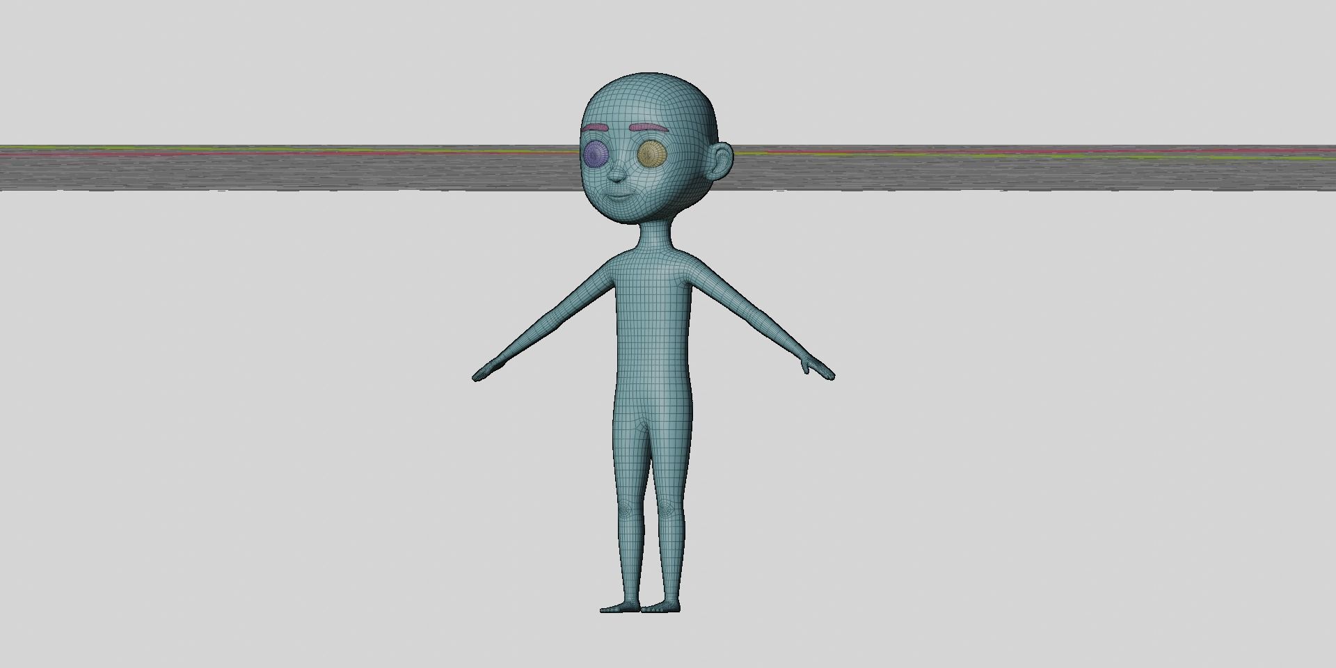 cartoon boy 3D model_23