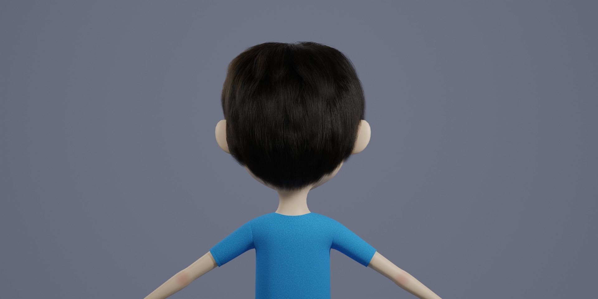 cartoon boy 3D model_8