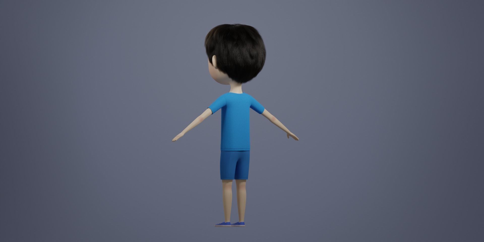 cartoon boy 3D model_14