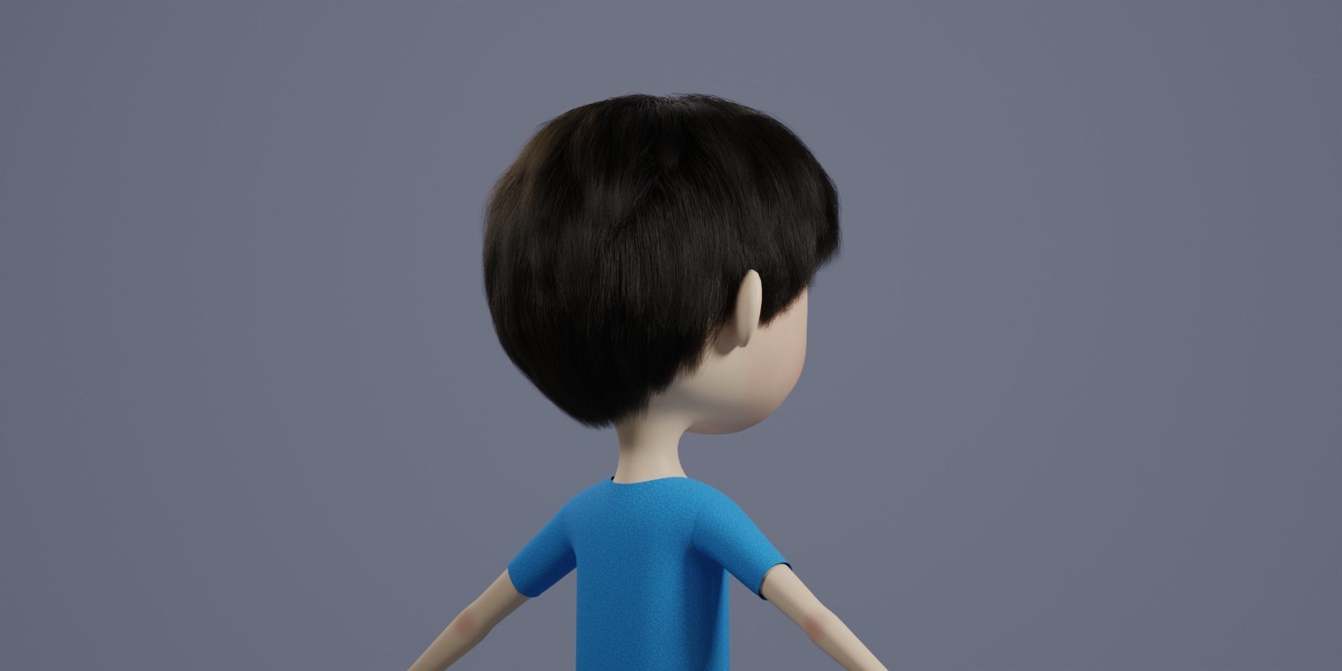 cartoon boy 3D model_6