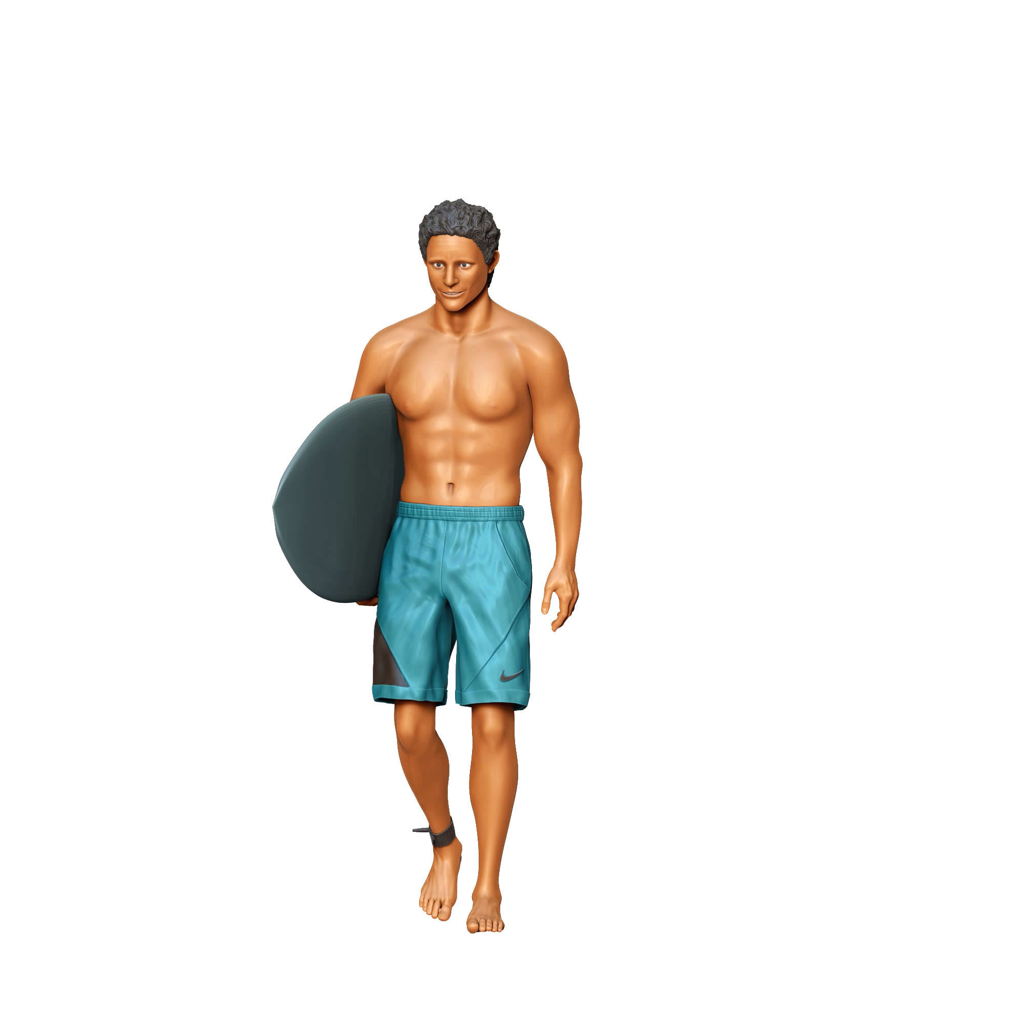 N3 SURFER WITH SURFBOARD IS SURFING 3D print model_22