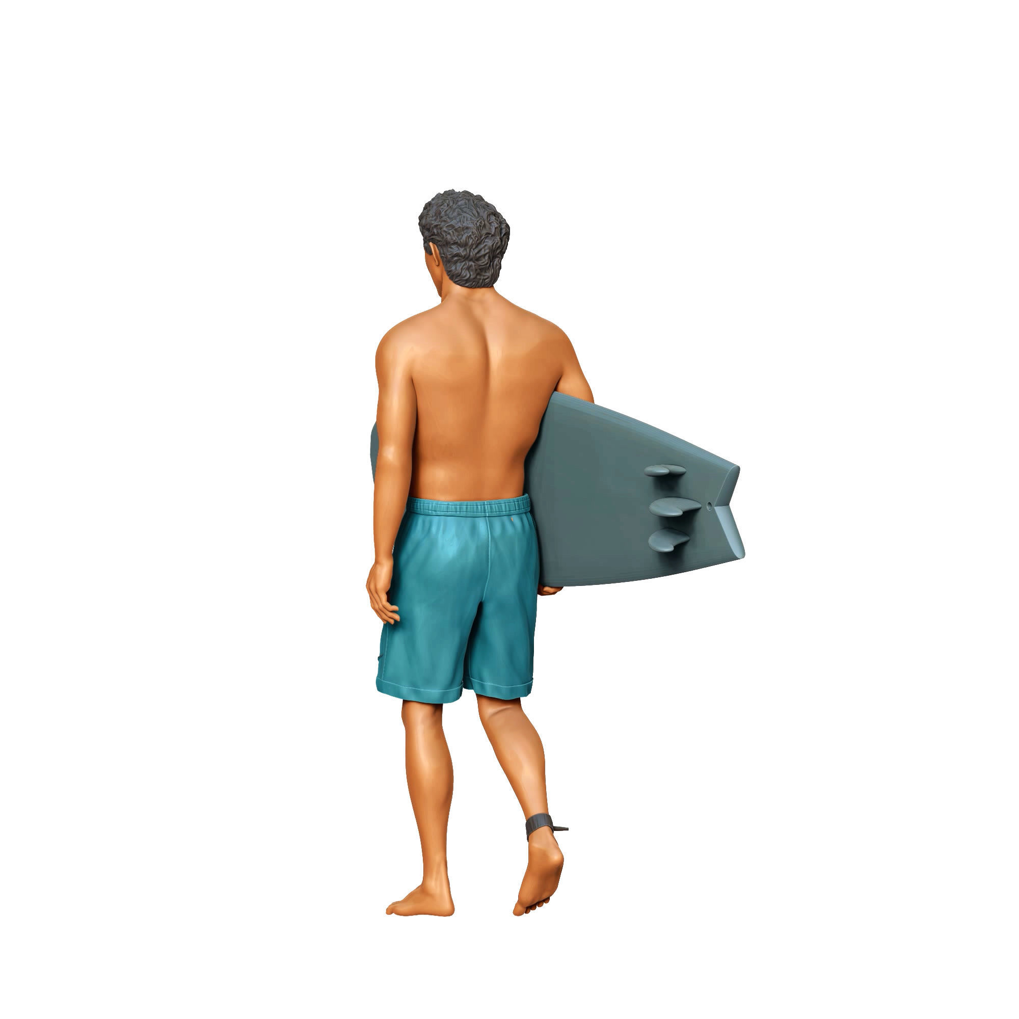 N3 SURFER WITH SURFBOARD IS SURFING 3D print model_8