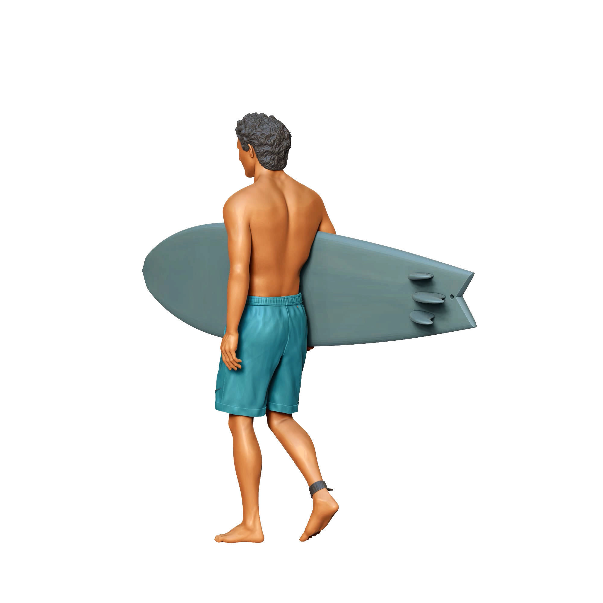 N3 SURFER WITH SURFBOARD IS SURFING 3D print model_10