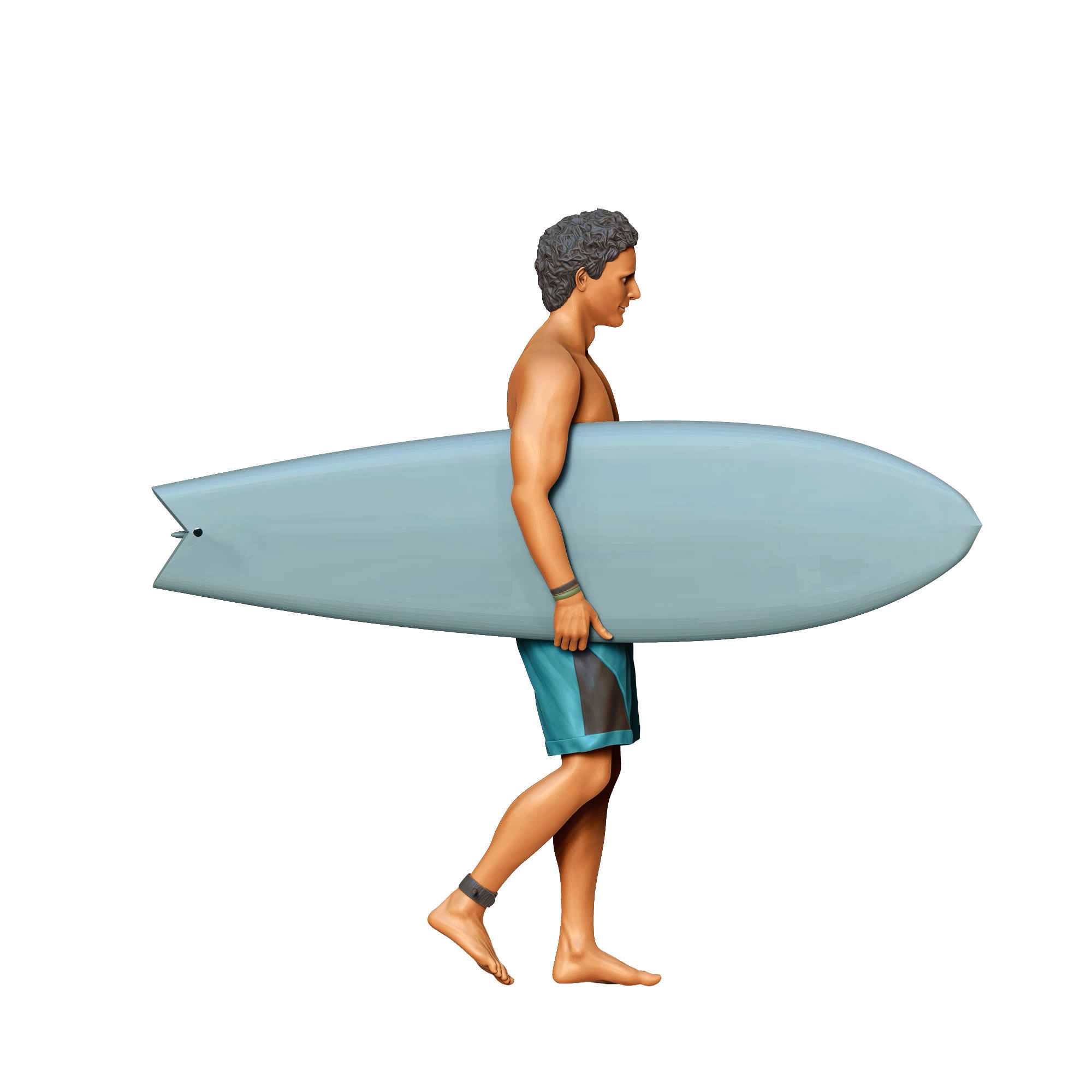 N3 SURFER WITH SURFBOARD IS SURFING 3D print model_32