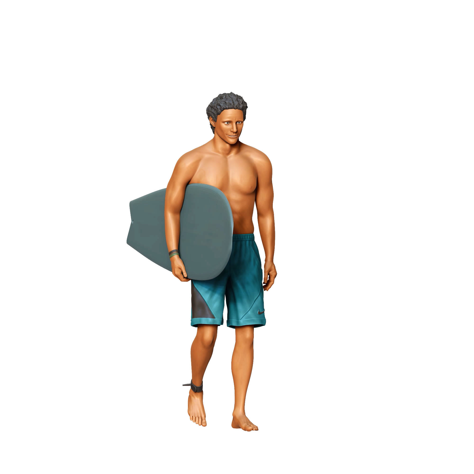 N3 SURFER WITH SURFBOARD IS SURFING 3D print model_25