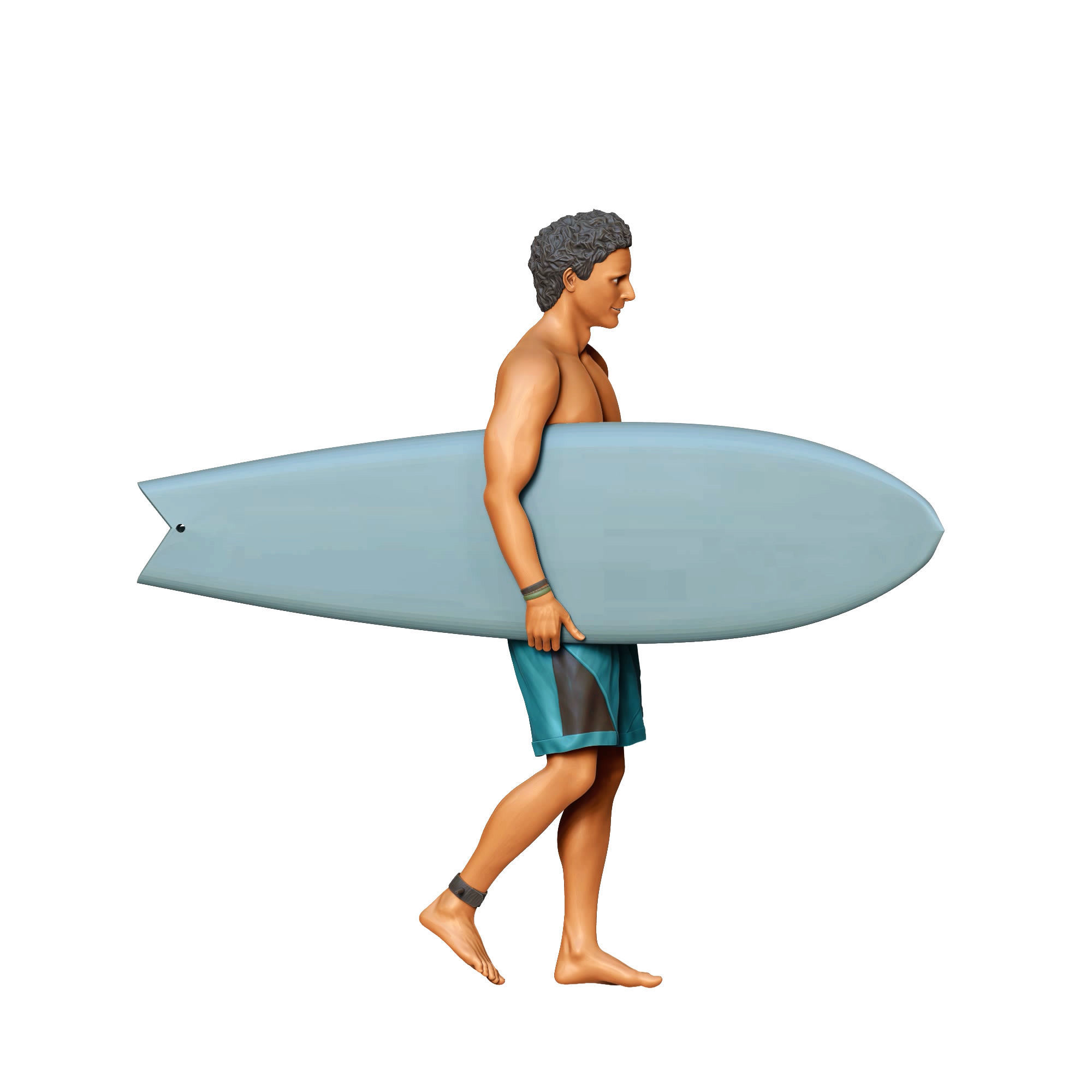 N3 SURFER WITH SURFBOARD IS SURFING 3D print model_31