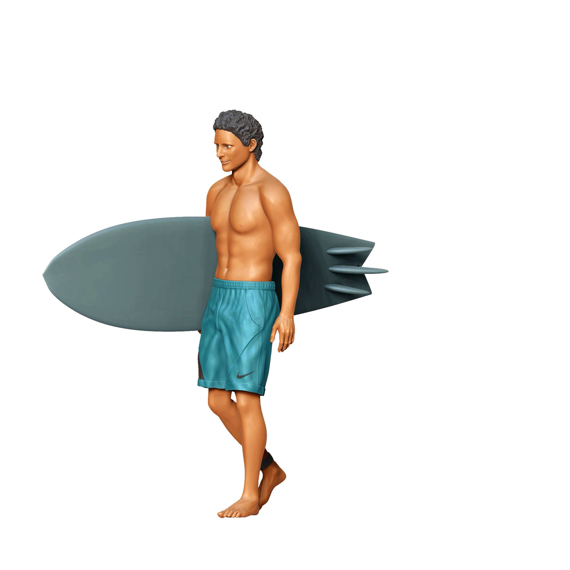 N3 SURFER WITH SURFBOARD IS SURFING 3D print model_18
