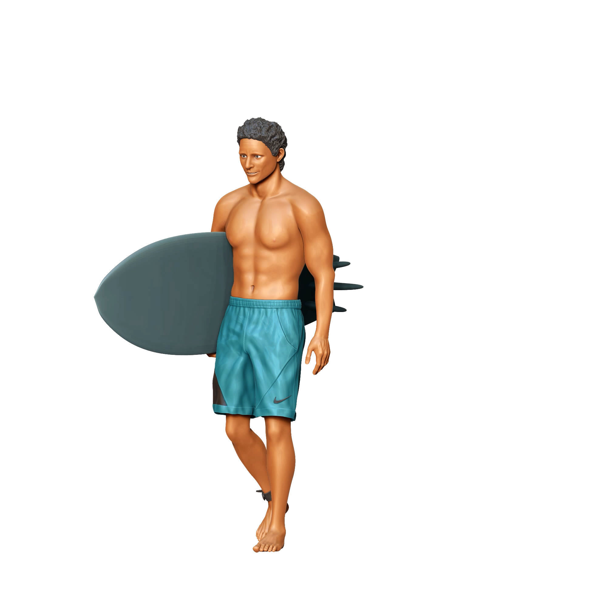 N3 SURFER WITH SURFBOARD IS SURFING 3D print model_20