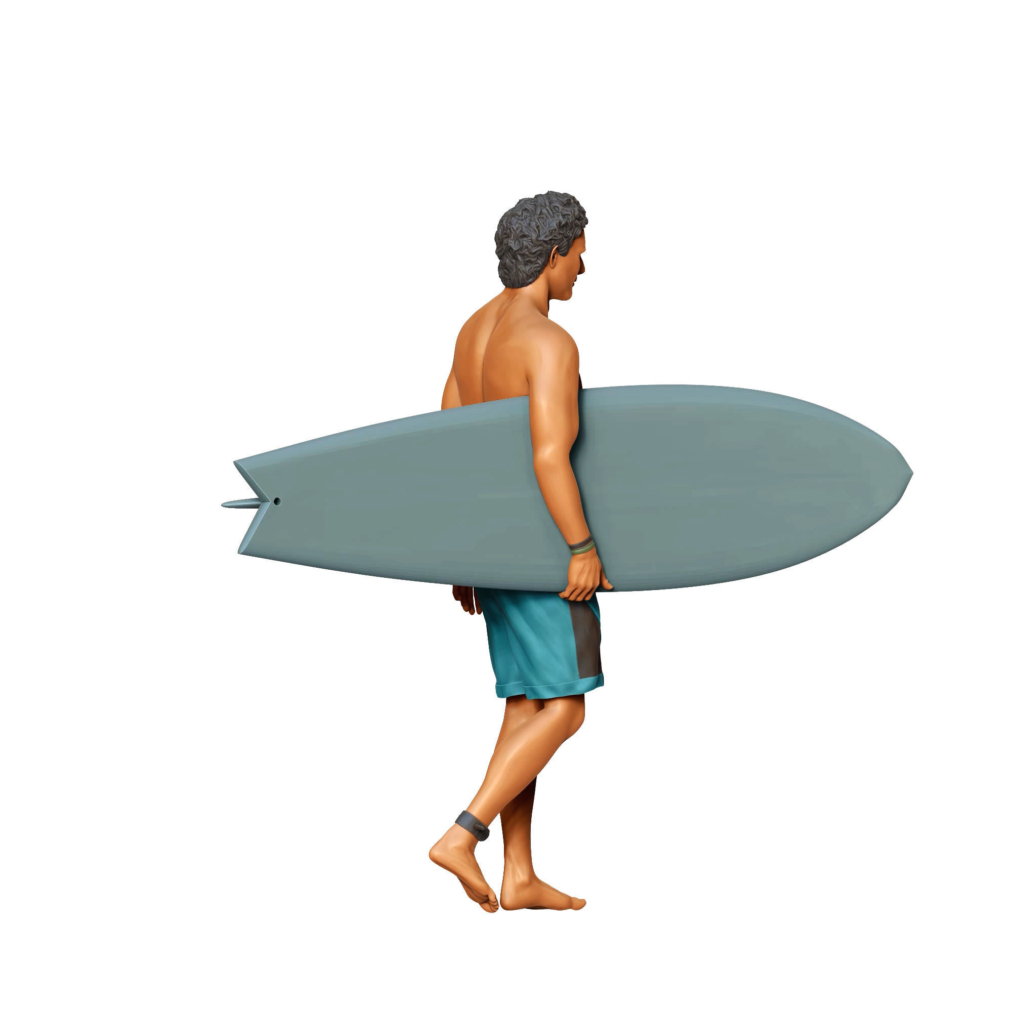 N3 SURFER WITH SURFBOARD IS SURFING 3D print model_35