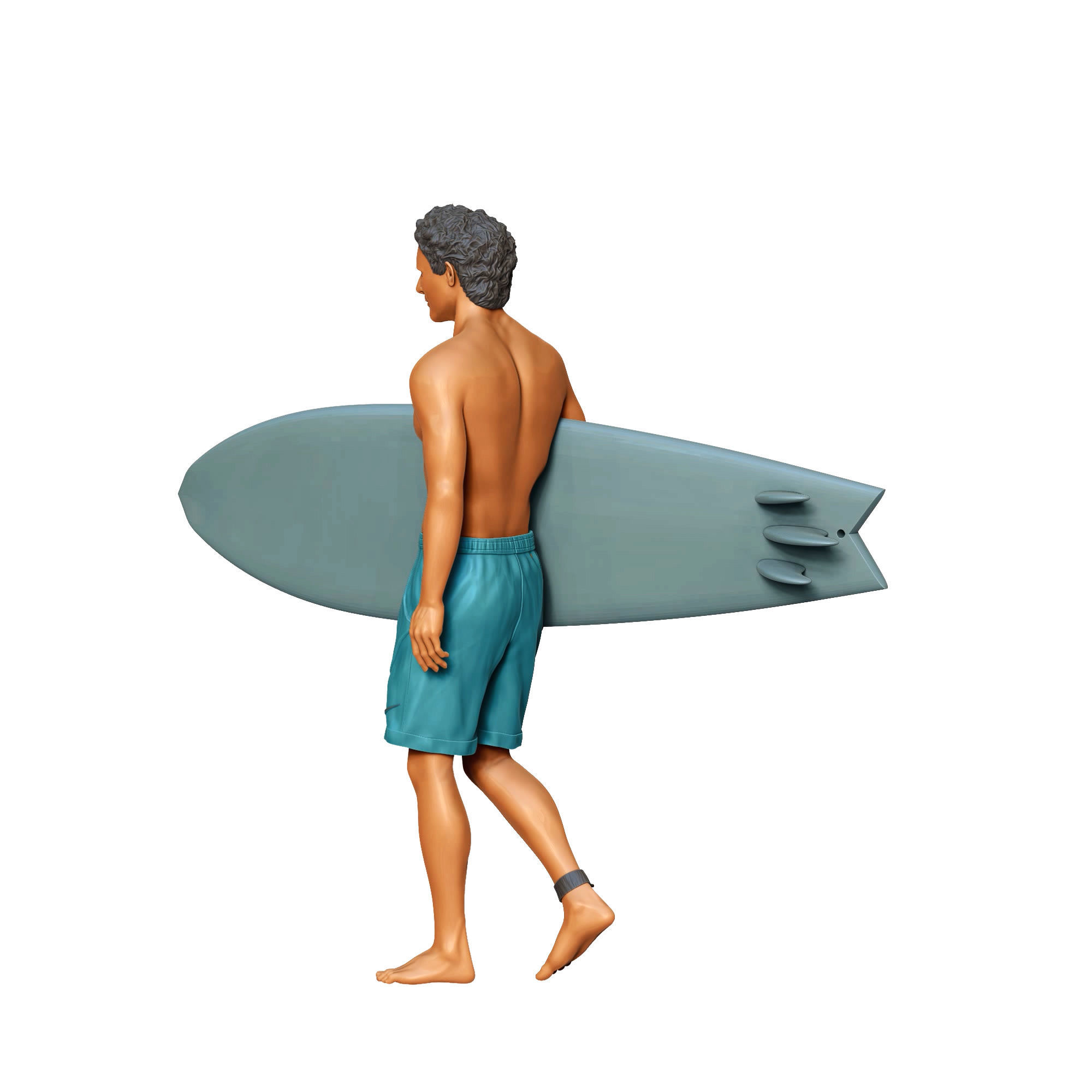N3 SURFER WITH SURFBOARD IS SURFING 3D print model_11