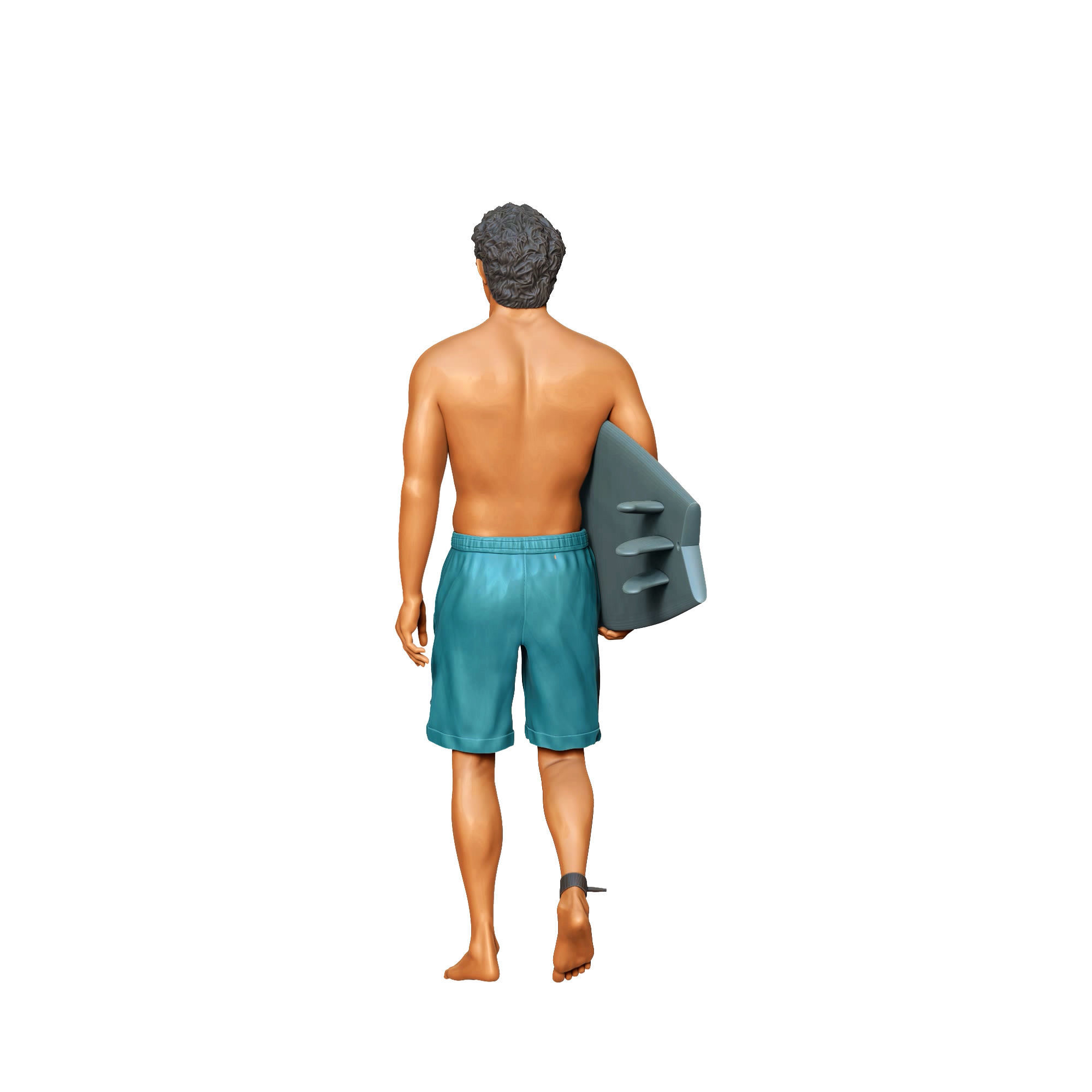 N3 SURFER WITH SURFBOARD IS SURFING 3D print model_6