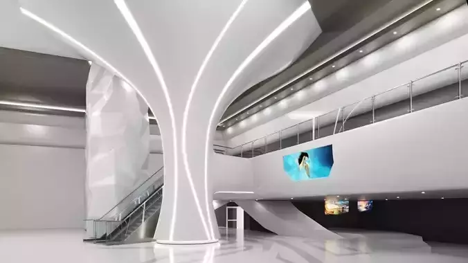 Futuristic Shopping Center 02