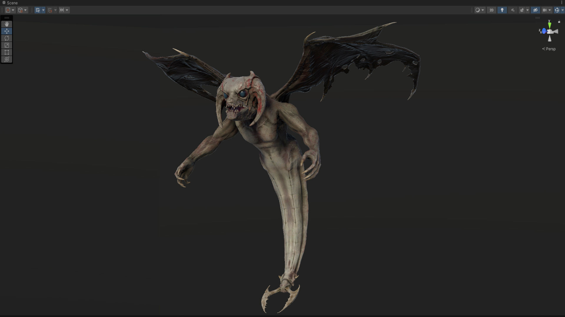 Flying Monster Low-poly 3D model_34