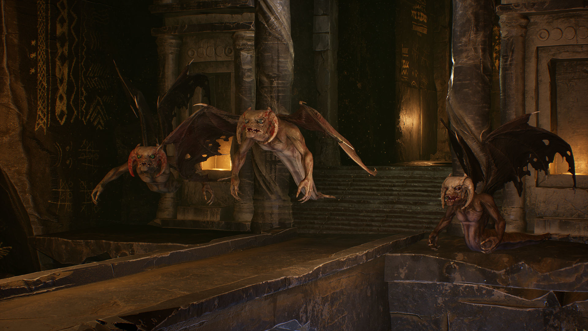 Flying Monster Low-poly 3D model_9