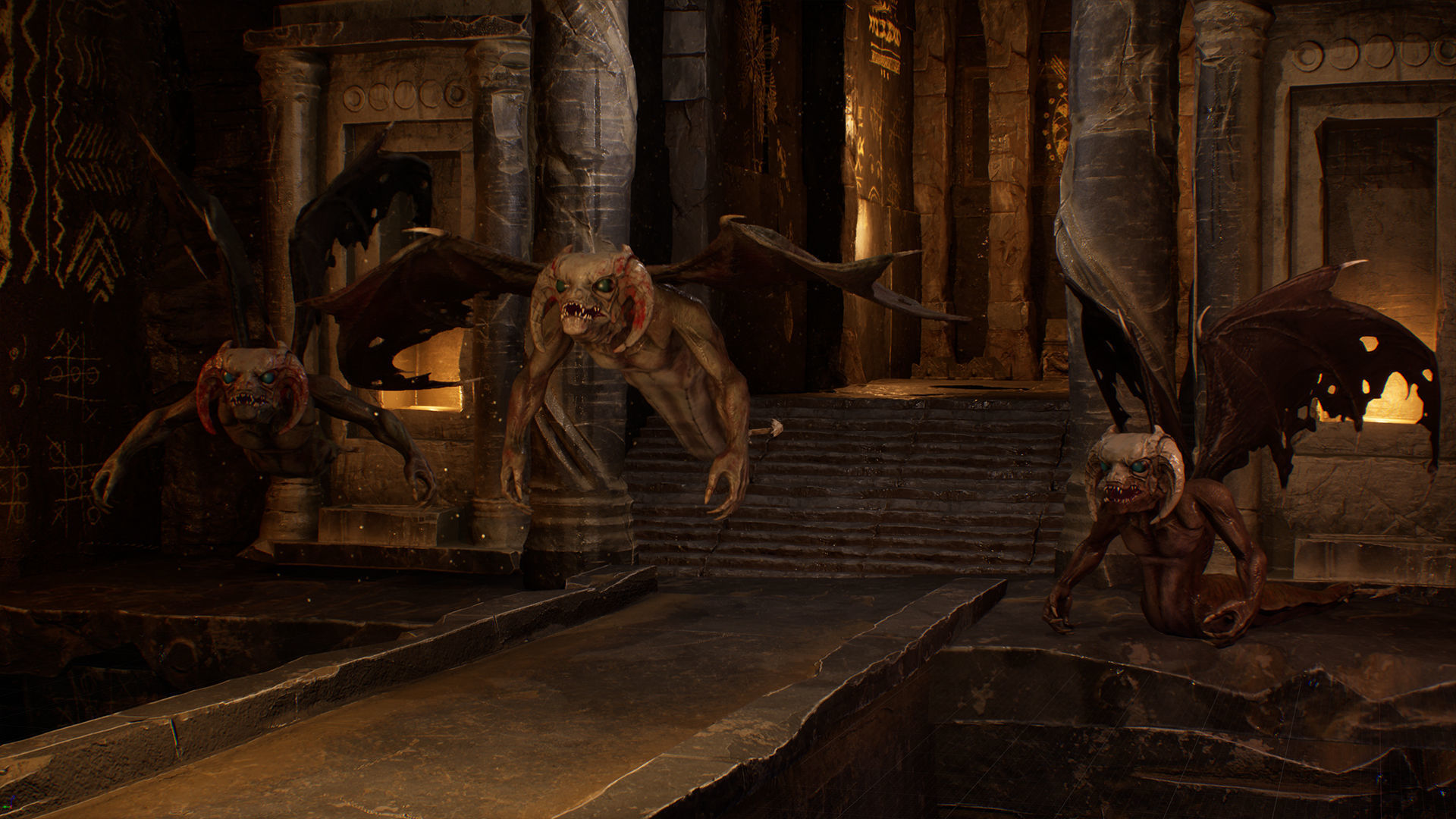 Flying Monster Low-poly 3D model_6