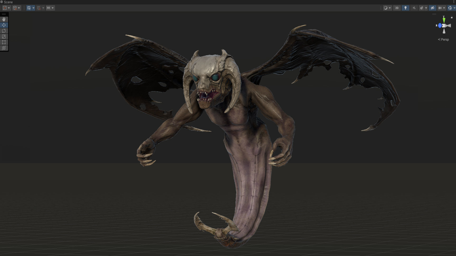 Flying Monster Low-poly 3D model_26