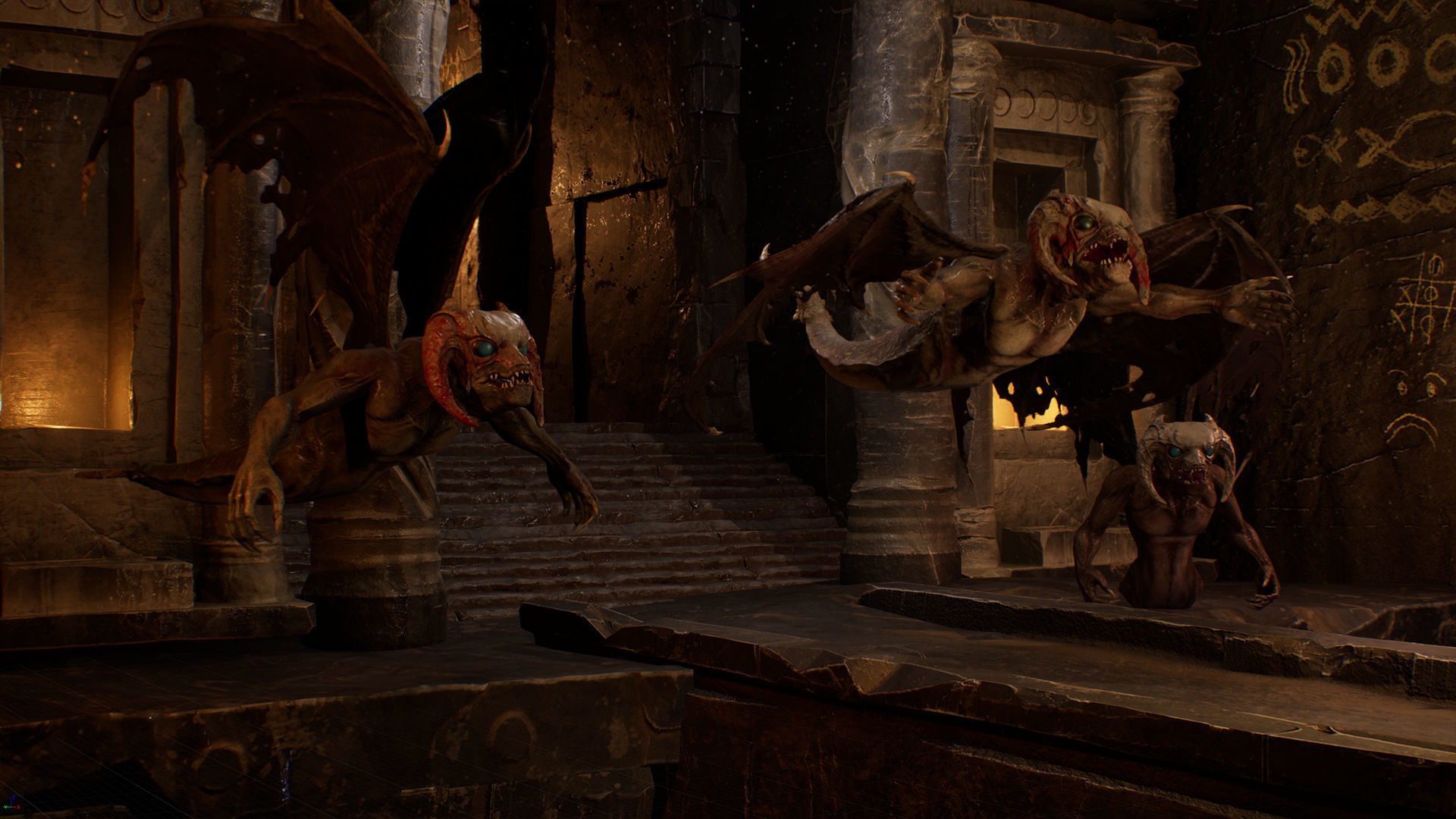 Flying Monster Low-poly 3D model_5