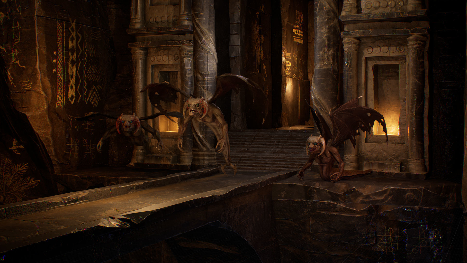 Flying Monster Low-poly 3D model_10