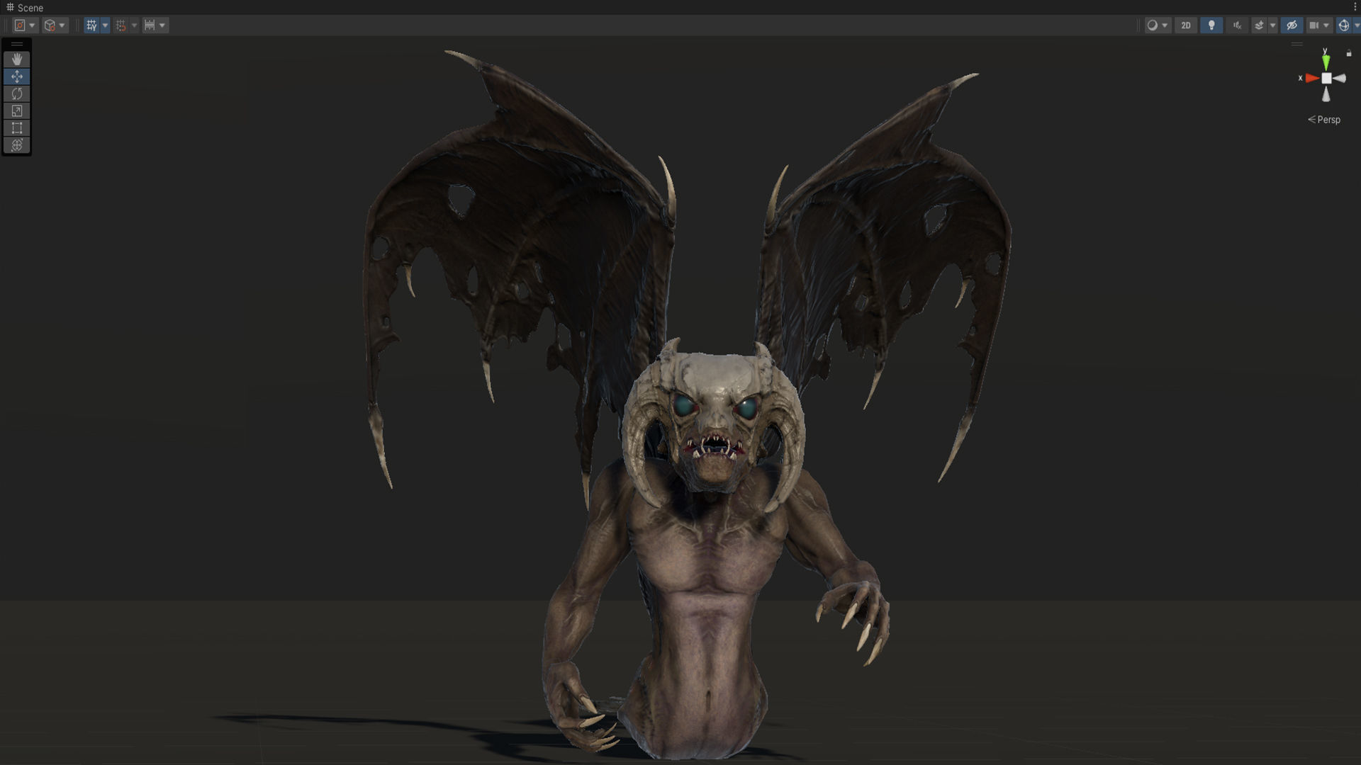 Flying Monster Low-poly 3D model_33