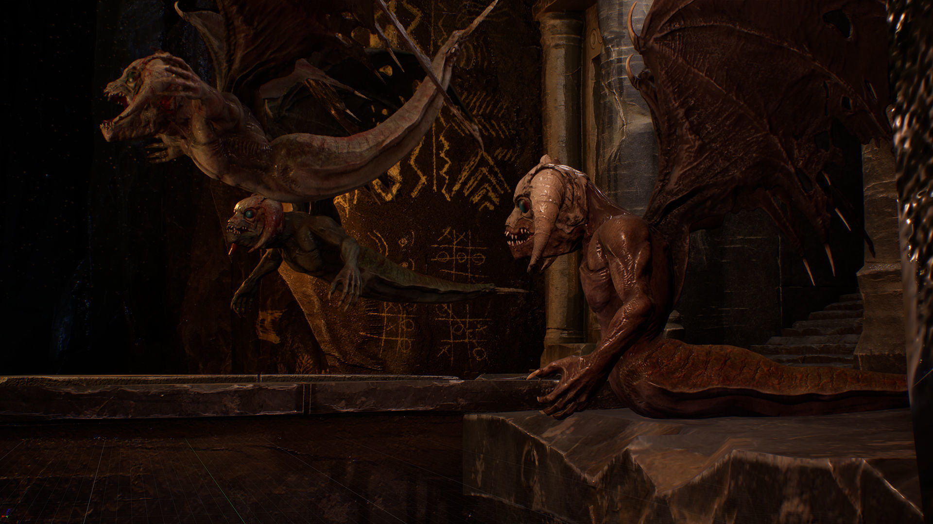 Flying Monster Low-poly 3D model_11