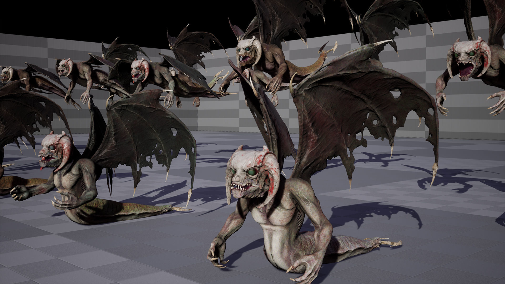 Flying Monster Low-poly 3D model_18