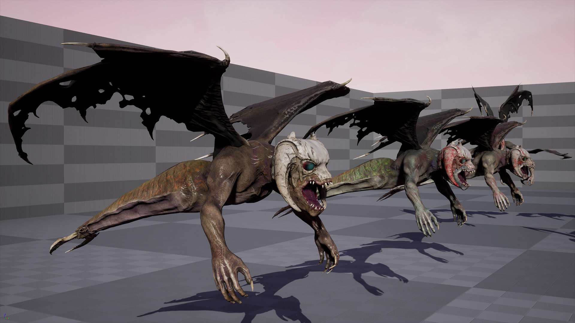 Flying Monster Low-poly 3D model_22