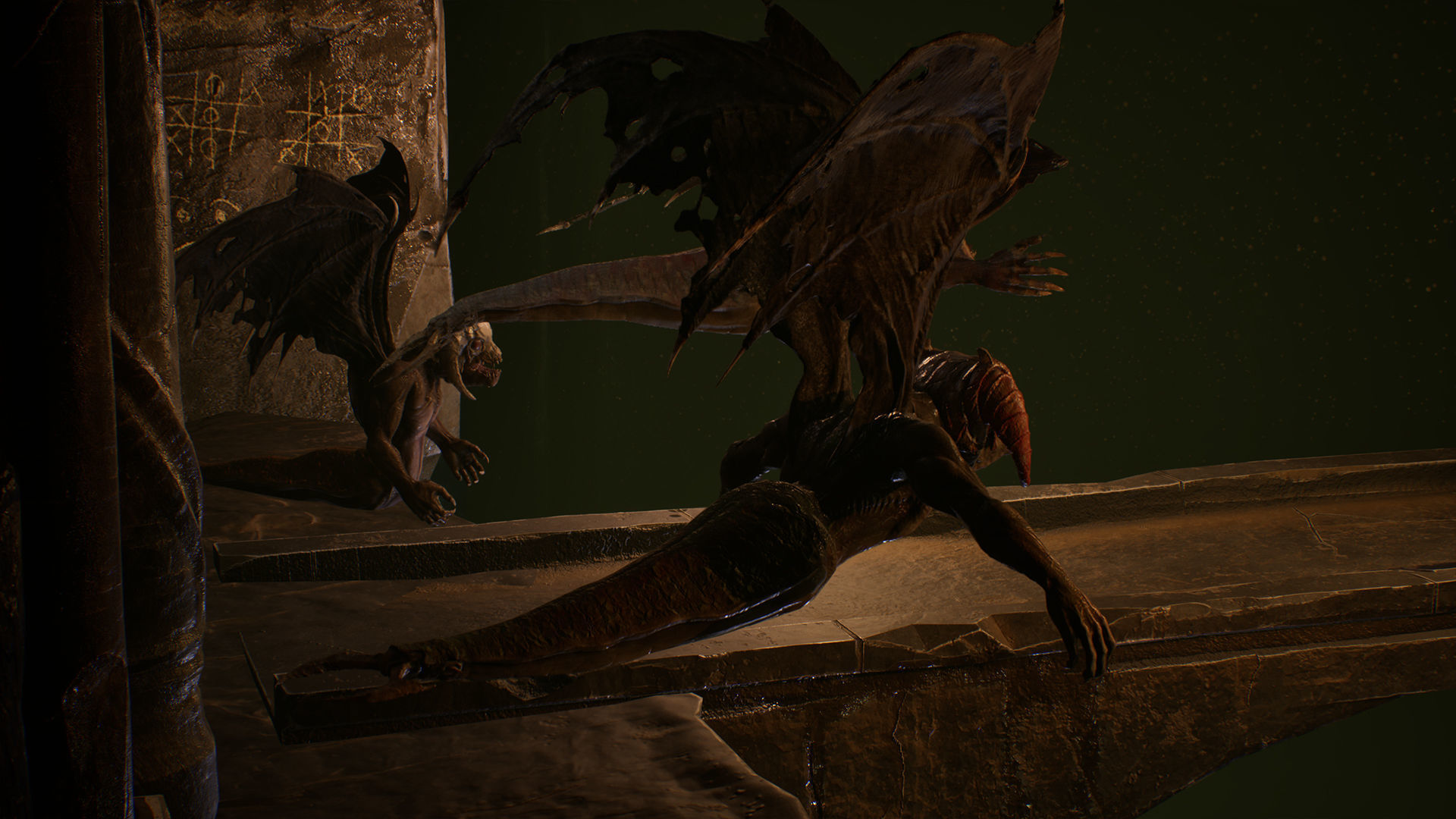 Flying Monster Low-poly 3D model_12