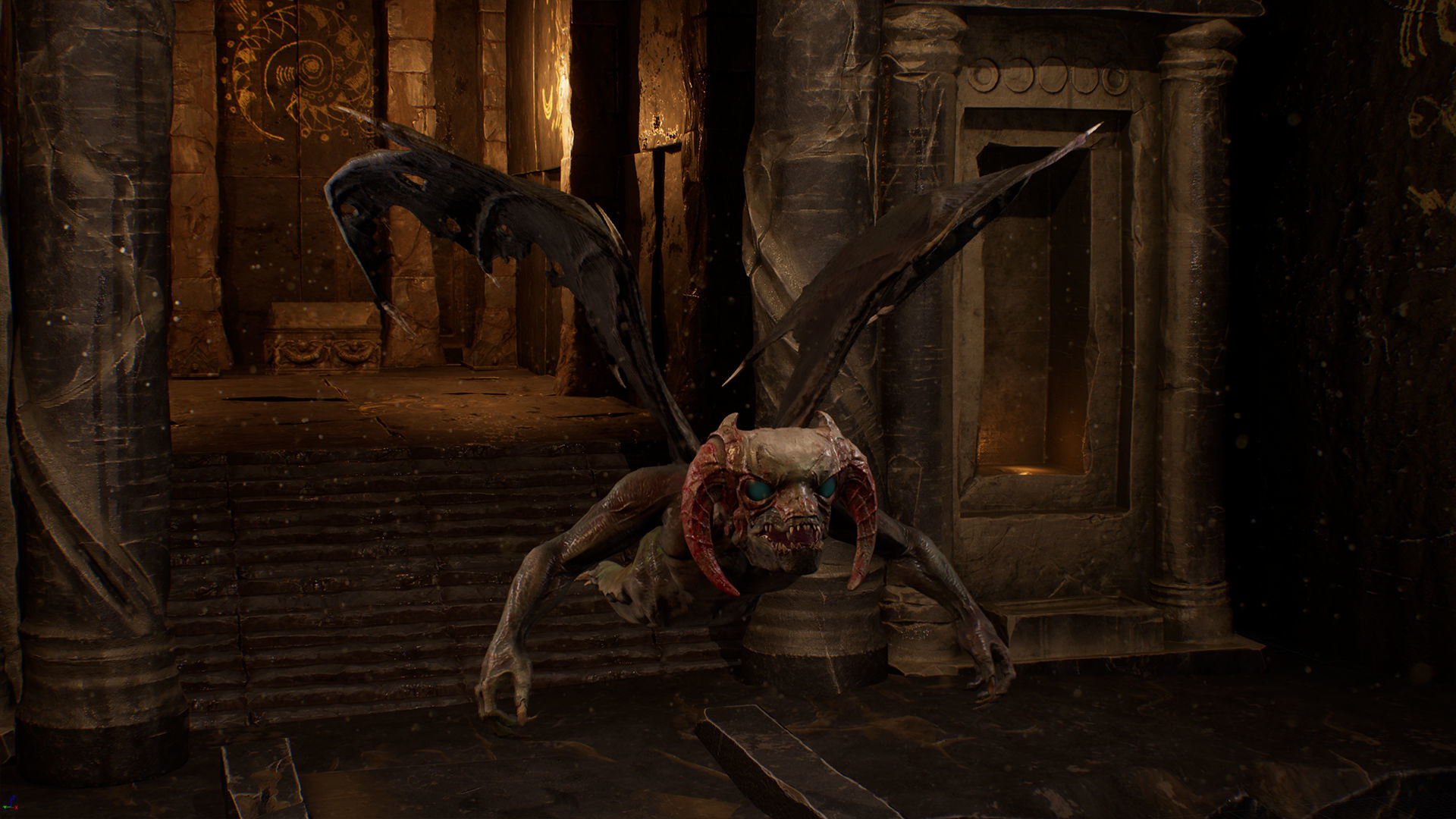 Flying Monster Low-poly 3D model_7