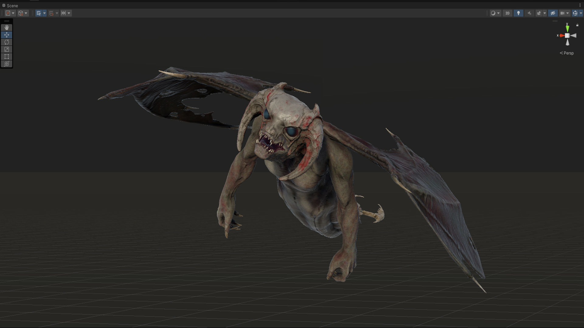 Flying Monster Low-poly 3D model_27